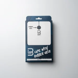 Professional Rubber Neck Cutting Cape (White)