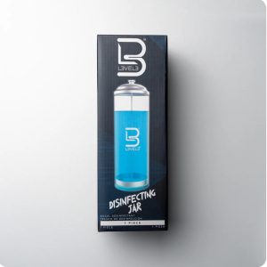 L3VEL3 Acrylic Disinfecting Jar – Professional Barber Tool Sanitizer