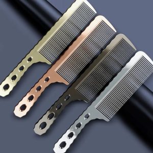 Barber’s Special Hair Cutting Flat Head Comb Aluminum