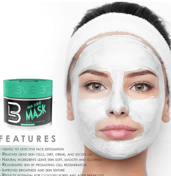 LEVEL 3 Mud Facial Scrub - Image 3