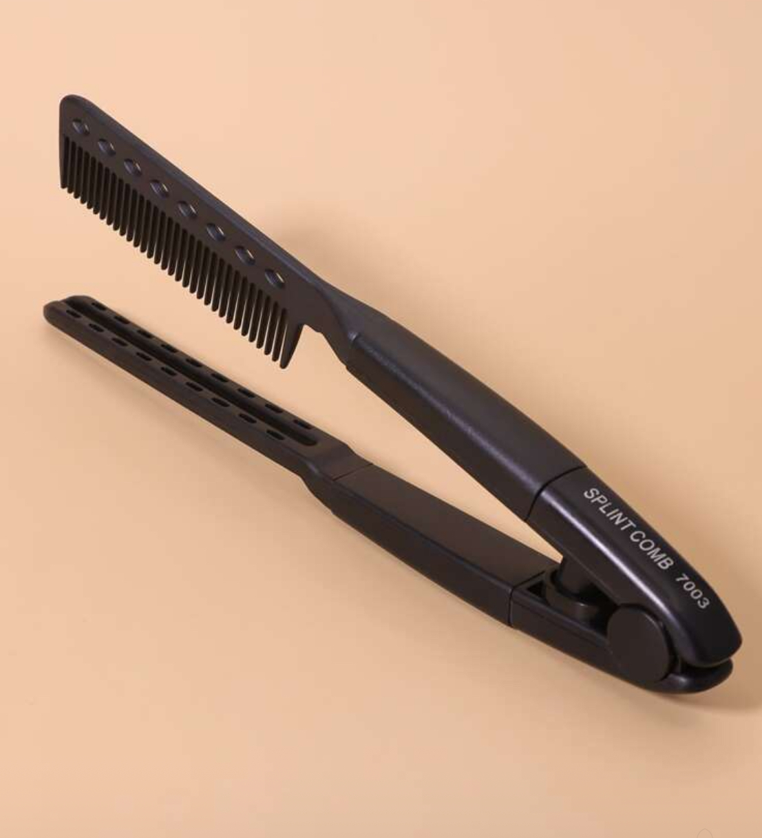 1pc Flat Comb Straightening Comb With Splint - Image 2