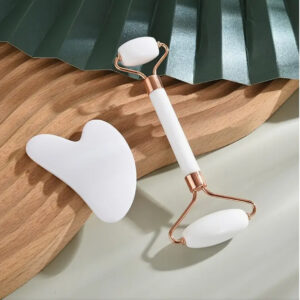 2pcs Facial Roller Massage Sticks And Scraping Set